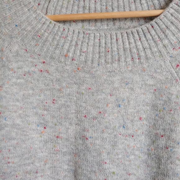 LOFT Pastel Speckled Multicolor Knit Tunic Length Sweater Top - Picture 4 of 5